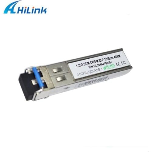 Factory Directly Selling 1.25G 40KM CWDM SFP 1390nm , DDM LC , 1270~1610nm Customized , Single mode