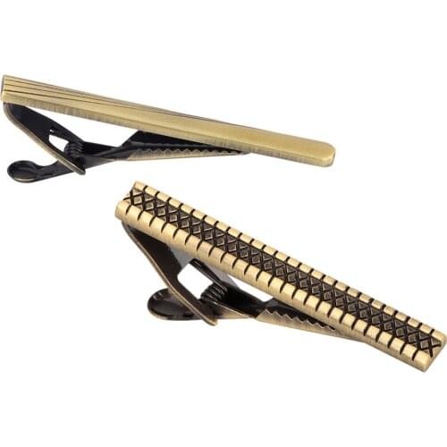 Luxury Men Stripe Cufflinks Necktie Tie Bar Clip Clamp Wedding Party Modish Gift