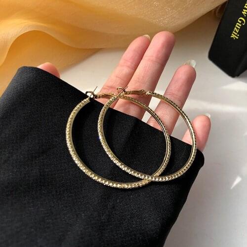 Euramerican Style Contracted Earrings Fashion Personality Creative Design Big Round Stud Earrings Women Fine Jewelry Gift