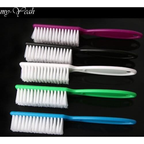 Color Random Plastic Hairdressing Soft Hair Cleaning Brush Barber Neck Duster Broken Hair Remove Comb Hair Styling Tool DIY Home
