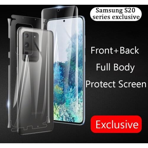 VALAM Front Back Full Cover Edge Protecto Film For Samsung Galaxy S20 Plus S20 UItra Screen Protector Full Body Hydrogel Film