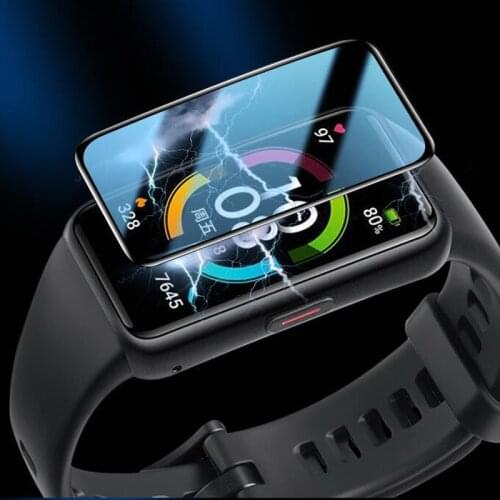 3D Curved Full Edge Smartband Protective Film Cover For Huawei Honor Band 6 Smart Wristband Band6 Watch Screen Protector Case