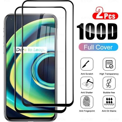 2Pcs Full Cover Protective Glass For OPPO Realme Q3 Pro 5G Tempered Glass For Realmy RealmeQ3 Q3Pro 6.43" Screen Protector Film