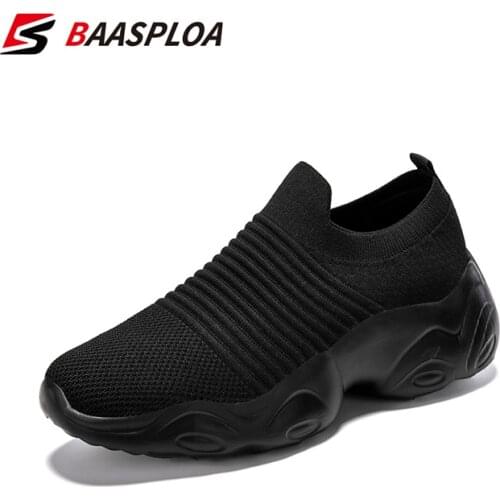 Baasploa Fashion Shock Absorption Sock Sneakers Casual Non-Slip Wear-Resistant Soft Runing Shoes Size 35-48 Walking SNEAKER