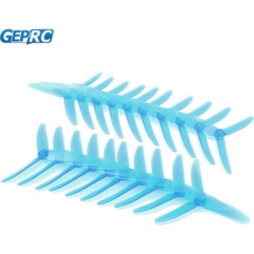 10 Pairs GEPRC 5040 V2 5 Inch 3 Blade Propeller Triblade Props Colver Prop Transparent Color For RC Models Quadcopter Part