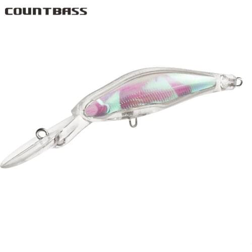 10pcs Blank Hard Lures 65mm, Unpainted Fishing Baits, Minnow, Wobblers, Freshwater Fish Lure, Free shipment