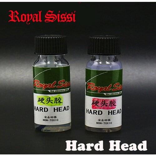 Royal Sissi 2 bottles water-based Hard Head glue Thin& thick styles Odorless varnish glue fly tying glue for glossy heads/backs