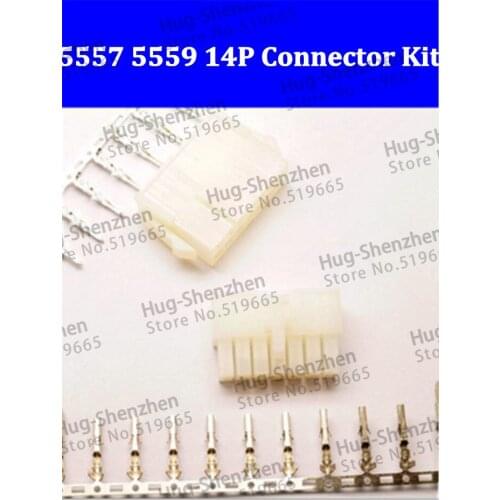 20sets 4.2mm 5557/5559 14 Pin wiring terminal Electrical connector kit (Housing+Terminal) for automotive ect