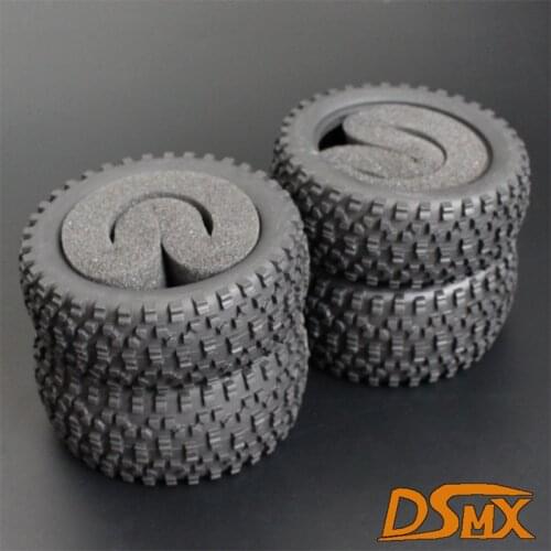 4PCS RC 1/10 Scale Buggy Tires Front and Rear With Foam Inserts OD: 85mm/3.34" ID: 56mm/2.2" For Redcat HSP HPI Racing Model Car
