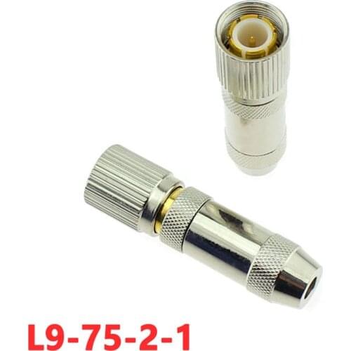 5pcs L9 75-2-1 Cable Connector SYV75-2-1 RF Video Cable Connector 2M Adapter
