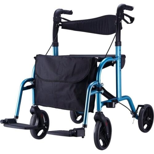 9103 multifunctional aluminum alloy walking aid for the elderly with seat walking aid
