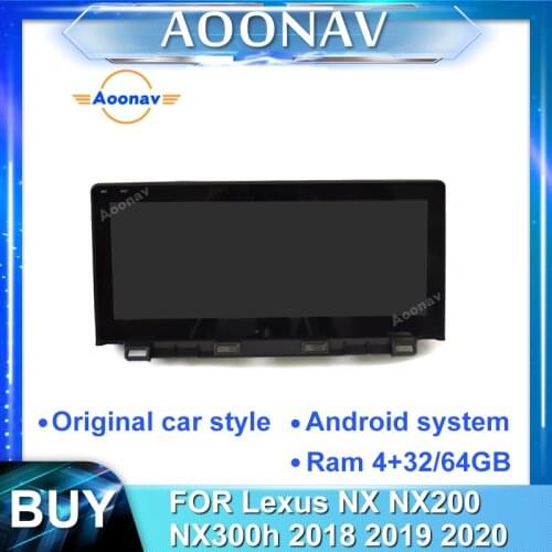 2din Android car stereo multimedia play For-Lexus NX NX200 NX300h 2018 2019 2020 car touch screen GPS navigation head unit