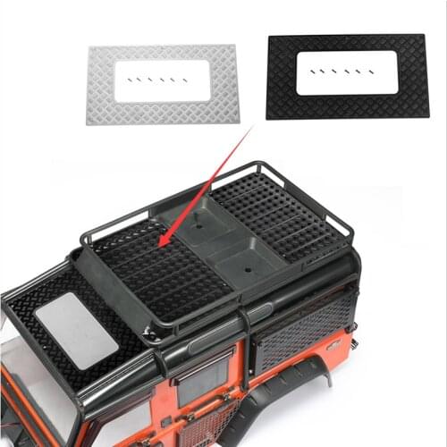 DJ TRAXXAS TRX4 Defender Skylight Anti-Skid T4 Case Skylight Trim Modified Silver Black Optional RC Car Upgrade Accessories