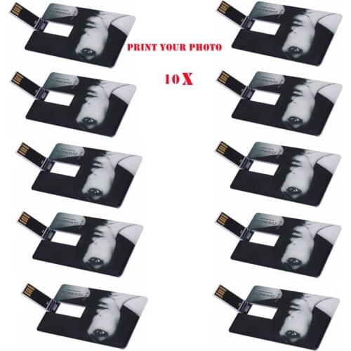 Personality logo customized photo Card Shaped usb flash drive pendrive 4GB 8GB 16GB 32GB external storage Flash Card memory disk