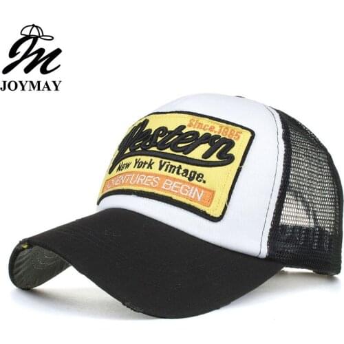 JOYMAY 2018 Spring summer New Sun hat Shading Cap Western embroidery Mesh Baseball Cap Free Shipping Casual leisure hat B487