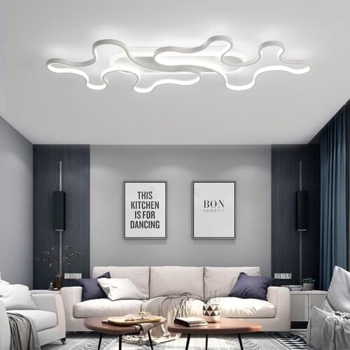 NEO Gleam Modern led ceiling lights for living room bedroom study room White/Black Color Creative Modern Ceiling Lamp 90-260V