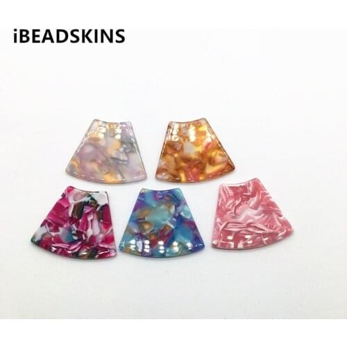 New arrival! 36x29mm 50pcs/lot acetic acid trapezoin shape charm for earrings accessories/Earring parts Jewelry Findings making