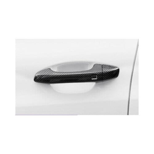 Carbon Fiber Look Side Door Handle Cover Trim 5pcs For Kia Optima K5 2020-2021