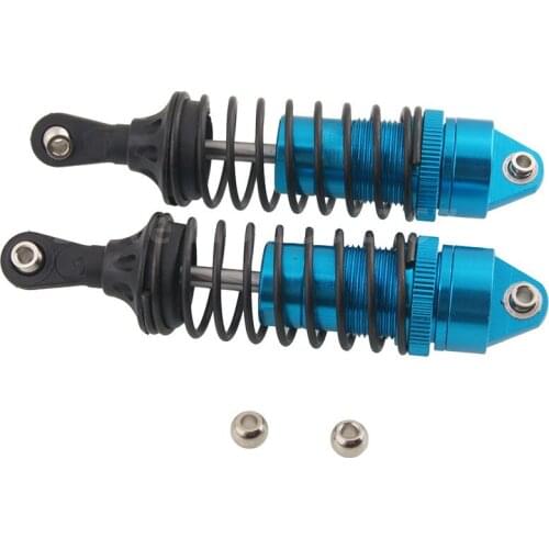 2 Pieces RC Car Parts Aluminum Alloy Front Shock Absorber 100mm For 1/10 Scale Models RC Traxxas Slash 4x4 Huan Qi 727