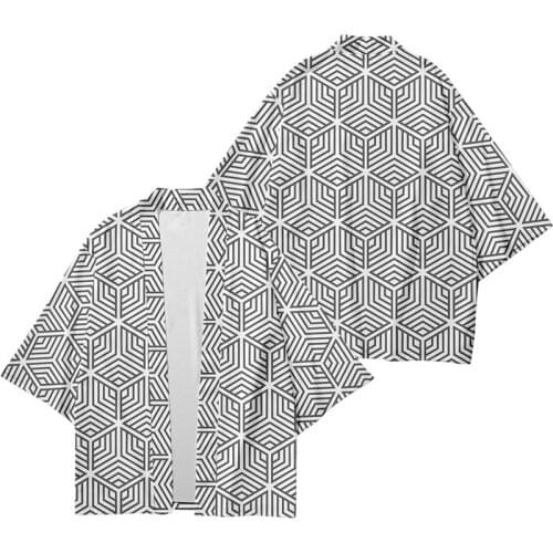 Kimono Cardigan Men Summer Streetwear samurai costume kimono Batwing Sleeve Shirt kimono Man Funny 3D Print Dropshipping