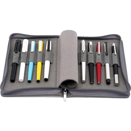 KACO ALIO Pens Storage Bag Waterproof Black Grey 10 Holders 20 Holders Pencil Case Collection Bags for Luxury Pen