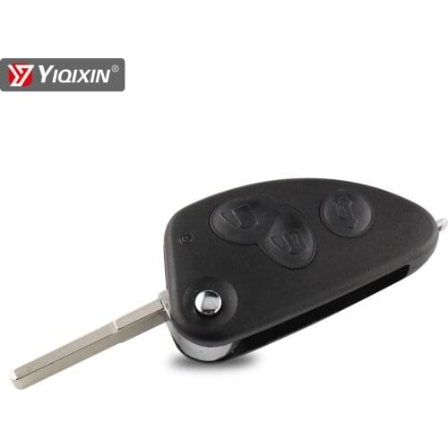 YIQIXIN For Alfa 3 Buttons Car Remote Key Shell For Alfa Romeo 147 156 166 GT Flip Folding Key Uncut SIP22 Blade Auto Parts