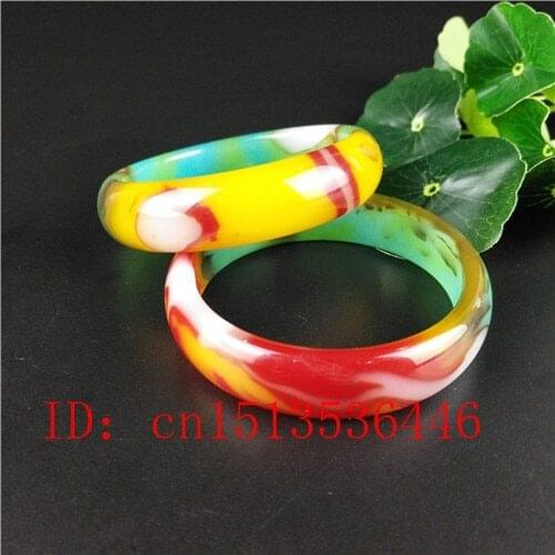 1pc Natural Color Chinese Jade Bracelet Jadeite Bangle Charm Jewellery Fashion Accessories Hand-Carved Luck Amulet Gifts