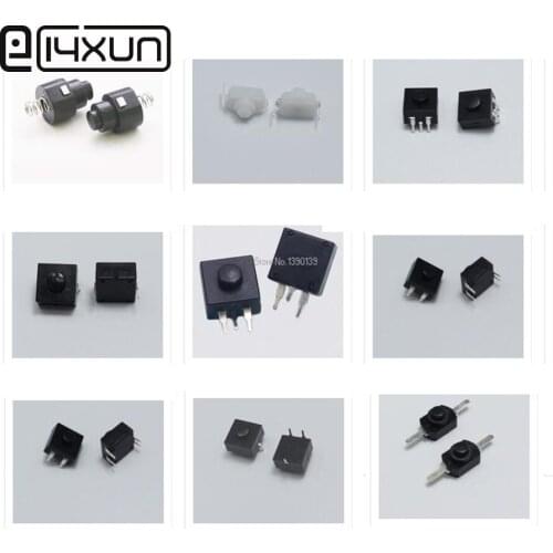 10pcs AC 250V 1A White On Off Mini Push Button Switch for Electric Torch 2p Self-locking Curved Flashlight Switchs