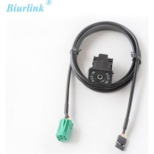 Biurlink Car Radio Auxiliary Aux Cable AUX-IN Switch Adapter for Renault Megane Clio Updatelist