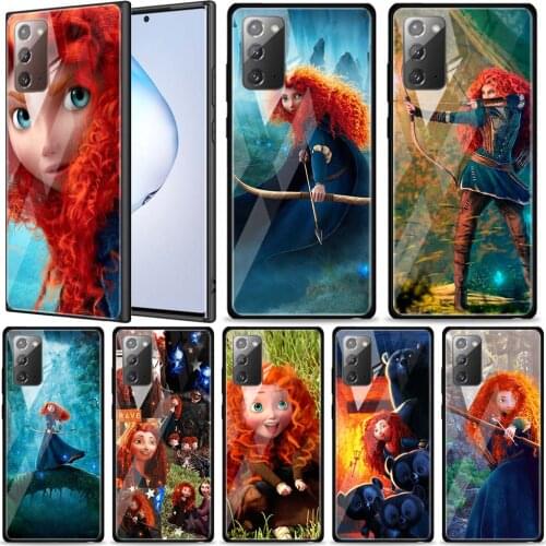Merida Brave Disney Princess for Samsung Galaxy Note 20 Ultra 10 Lite Plus 9 8 5G A70 A50 A40 A30 A20 Tempered Glass Phone Case