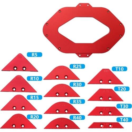 Woodworking Trimming Machine Fillet Gauge Bevel Gauge Trapezoid Gauge Trimming Machine Woodworking Tool Arc Positioning Tool