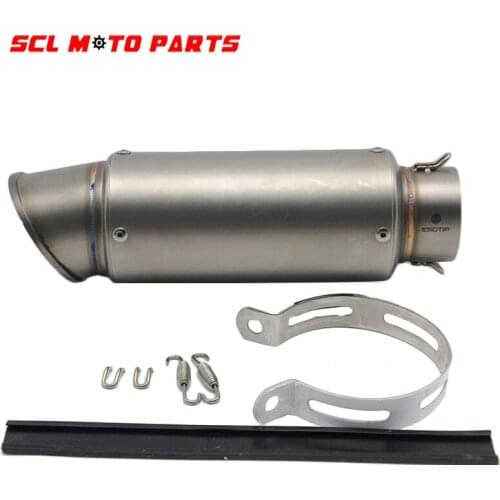 ALconstar-Racing Motorcycle Exhaust Muffler SC GP Exhaust Mufflers Carbon Fiber Exhaust Pipe 51mm 61mm For Z750 R1 R6 S1000RR