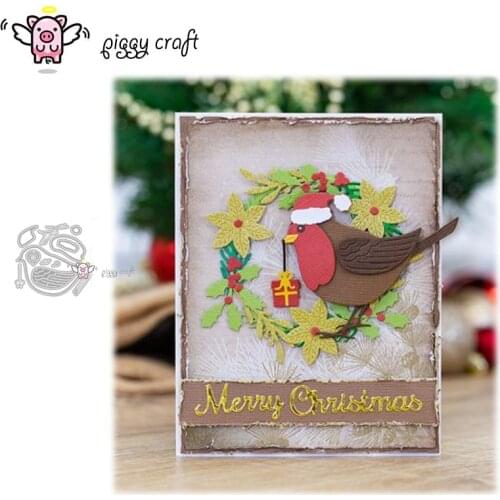 Craft metal cutting dies cut die mold Christmas bird decoration Scrapbook paper craft knife mould blade punch stencils die