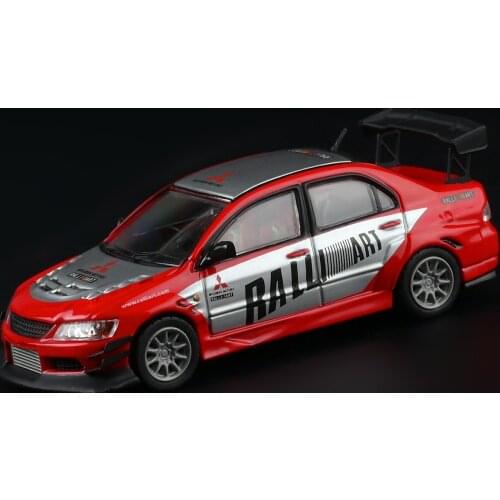 CM Models 1/64 Model Cars Mitsu Lancer EVO IX Ralliart JDM Diecast Supercar Racing Car Gift for Boys Girls Display Case