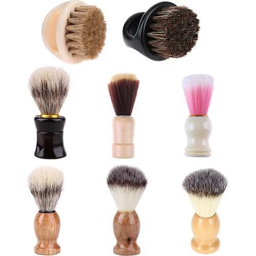 Badger Hair Mens Shaving Brush Salon Men Facial Beard Cleaning Appliance Shave Style Tool Razor Brush with Wood Handle for men