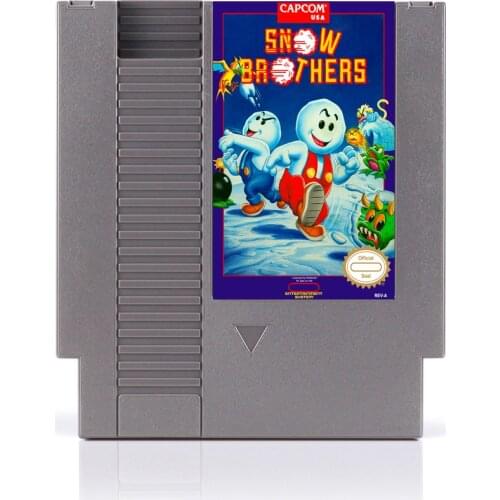 Snow Brothers 72 Pins Game Card For 8 Bit Game Player