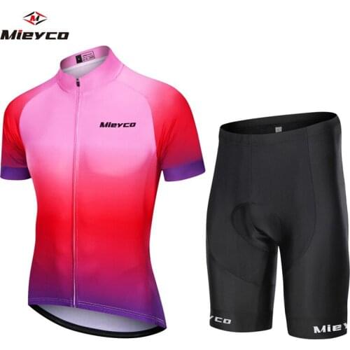 Men Summer Bicicleta Cycling Sets Quick Dry Short Sleeve Cycling Jersey Bike Shorts Padded MTB Suit Bicycle Clothing Breathable