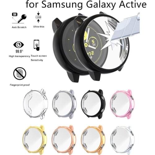 Screen Protector case for samsung galaxy watch active 2 Ultra-thin Soft silicone full Protection cover for Galaxy Active 40/44mm