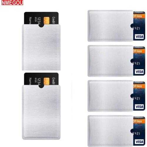 10 PCS RFID Blocking Sleeves Anti Theft RFID Card Protector Passport Credit Card Identity Theft Anti-Scan Card Sleeve Protection