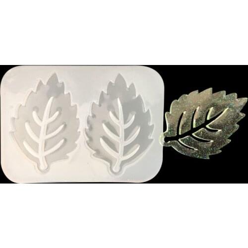 1pcs UV Resin Jewelry Liquid Silicone Mold Leaf Plants Resin Charms Molds For DIY Pendant Jewelry Making Finding Molds