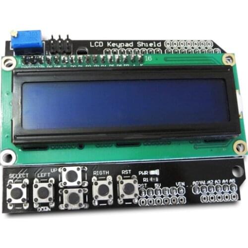 1PCS LCD Keypad Shield LCD1602 LCD 1602 Module Display ATMEGA328 ATMEGA2560 raspberry pi UNO blue screen