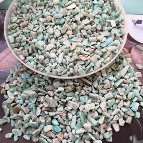 100g 7mm-9mm Amazonite Gravel Natural And Mineral Stones Witchcraft Supplies Reiki Runes Fish Tanks And Aquariums Decoration