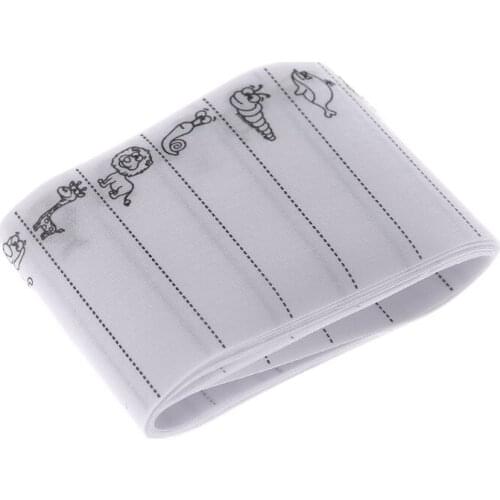 D0AC 100pcs White Name Label Woven Custom Clothing Labels Fabric Tags Marker for School Clothes