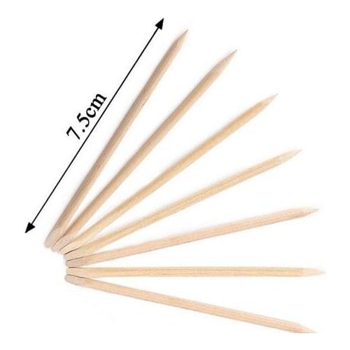 100pcs/pack Nail Art Tool Orange Wood Stick Cuticle Pusher Remover 75mm DHL shiping jk17