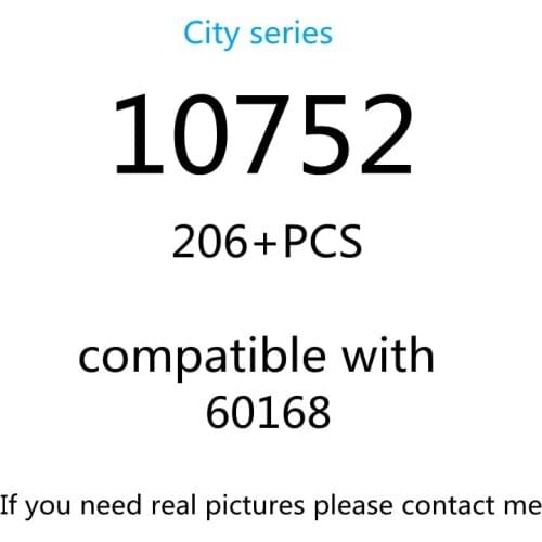 206PCS 10752 Building Block Toy City Series 60168 Assembled Building Blocks Childrens Toy Gifts