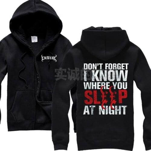 4 designs Zipper Sweatshirt Emmure Rock Cotton soft hoodies punk heavy metal clothing tracksuit sudadera fleece rap hip hop