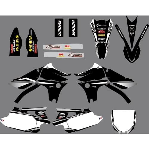 4 Styles Motorcycle Graphic Dirt Bike Sticker kit TEAM GRAPHICS BACKGROUNDS DECALS STICKERS FOR YAMAHA YZ450F 2010 -2013
