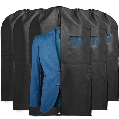 5pcs/set Clothing Covers Dustproof Moth Proof Garment Bags Breathable Zipper Dust Cover Storage Bags for Suit Dance Clothes