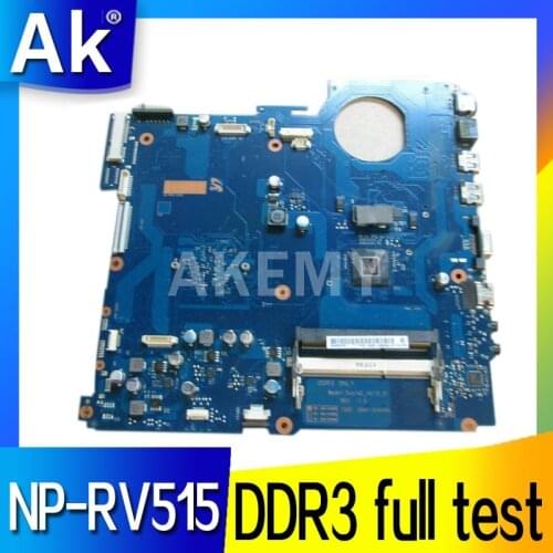 AKemy BA92-08334A BA92-08334B BA41-01649A For Samsung NP-RV515 RV515 Laptop motherboard with Processor DDR3 full test