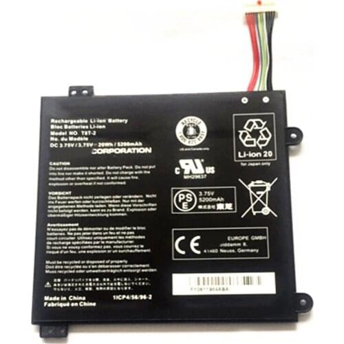 T8T-2 New For Toshiba Satellite Click Mini L9W-B-103 L9W-B-100 L9W-B-107 B-102 3.75V 20Wh 5200mAh Laptop Battery